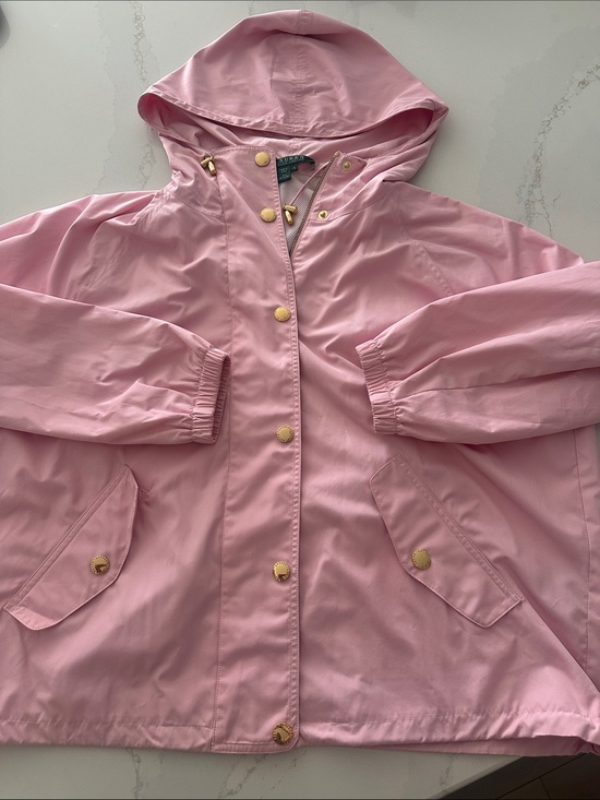 Lauren Ralph Lauren Jackets & Blazers - Lauren Ralph Lauren Baby Pink Windbreaker Rain Jacket Windbreaker size XL